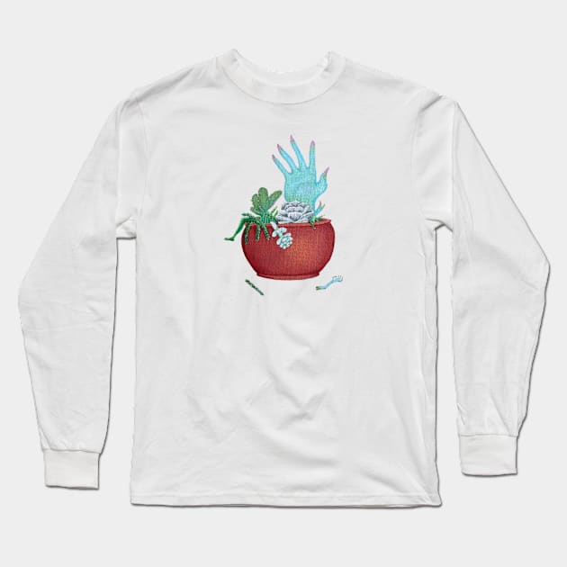 Surreal Succulents Long Sleeve T-Shirt by GabriellaJulietaArt